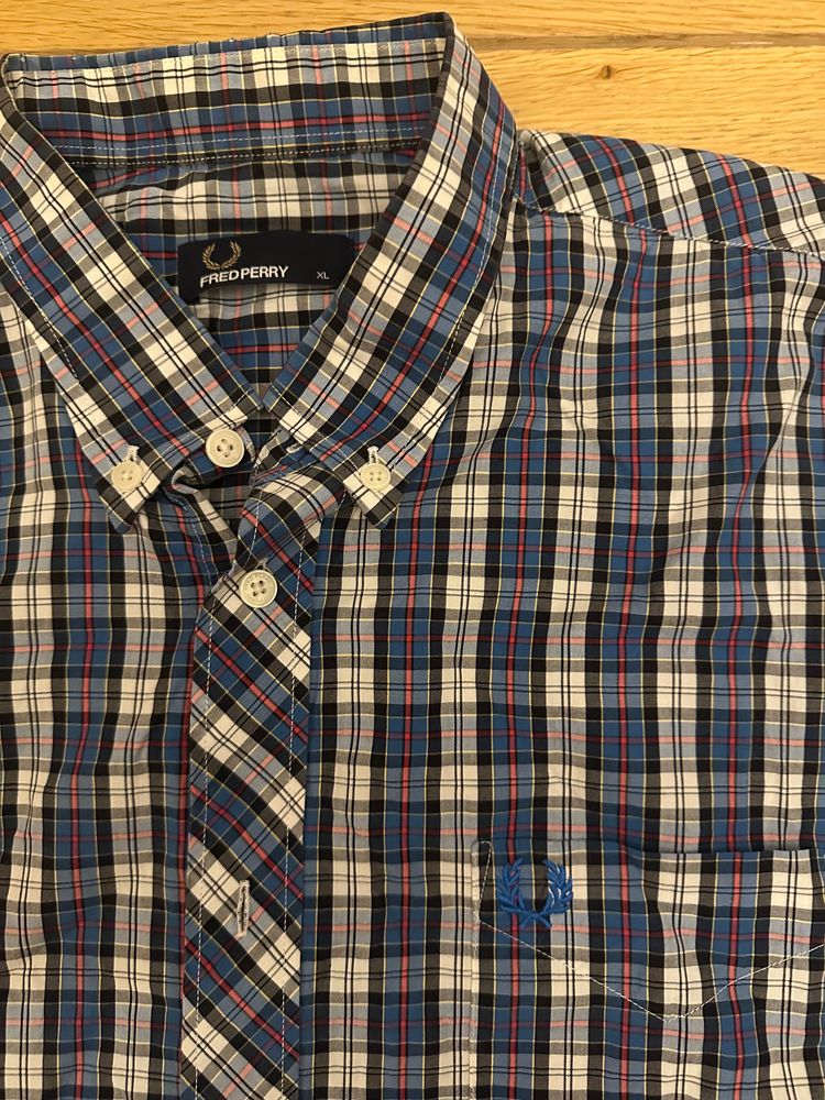 Immagine di Fred Perry Men'S Short Sleeve Checkered Shirt 2