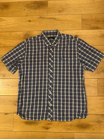 Fred Perry Men'S Short Sleeve Checkered Shirt