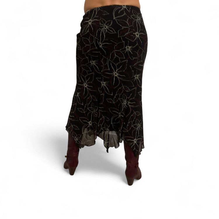 Immagine di Y2K Gothic Bonmarché mesh asymmetrical skirt Size XL 5