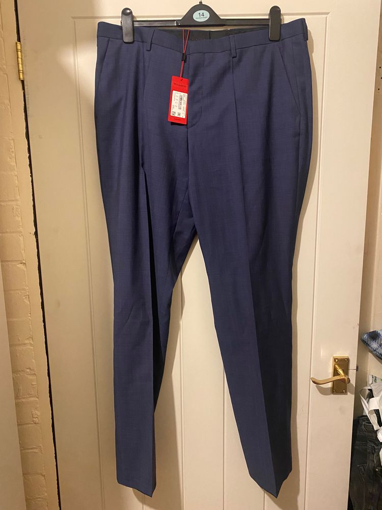 Hugo boss Blue Formal Trousers XXL 