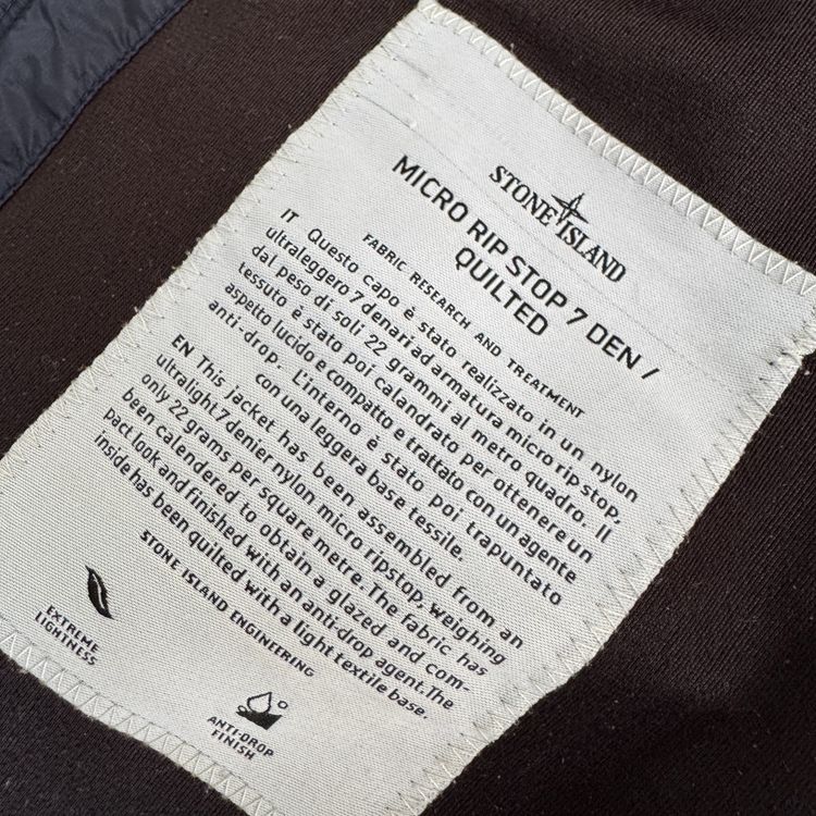 Stone Island Navy Micro Rip Stop 7 Den Quilted Jacket - XXL image 5