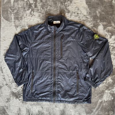 Stone Island Navy Micro Rip Stop 7 Den Quilted Jacket - XXL