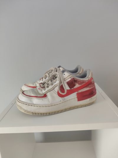 White And Red Sneakers