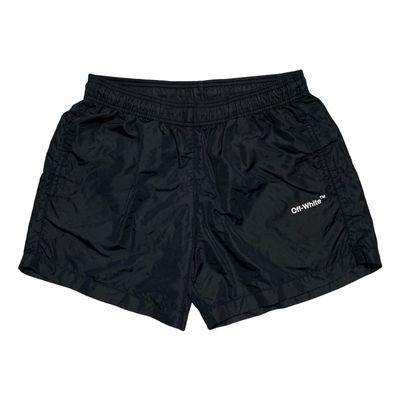 Off White Medium Swim Shorts Arrows Black Bottoms Virgil Abloh