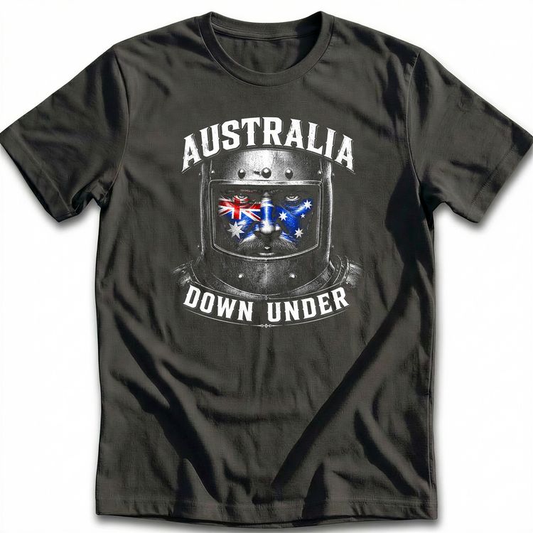Ned Kelly Australia Face Football T-Shirt AU 5