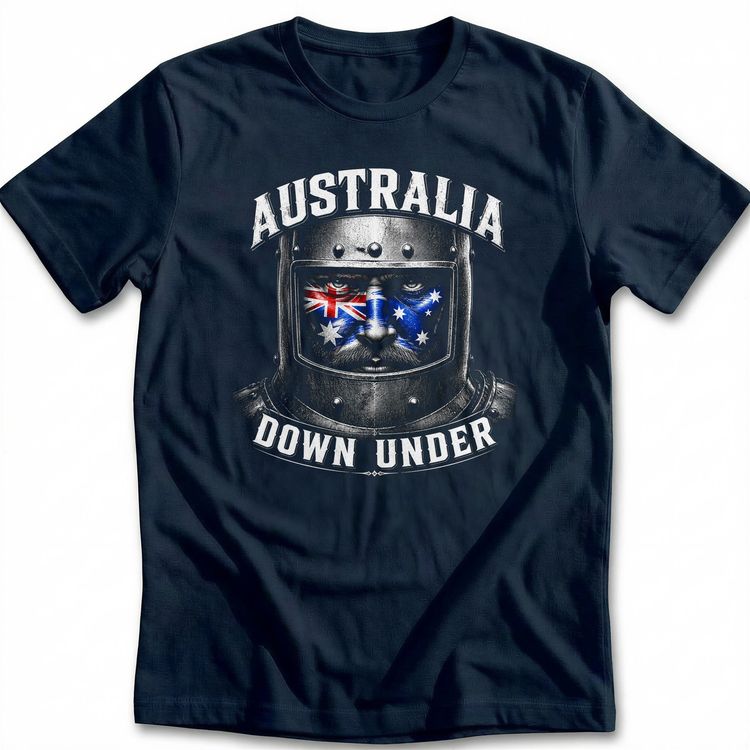Ned Kelly Australia Face Football T-Shirt AU