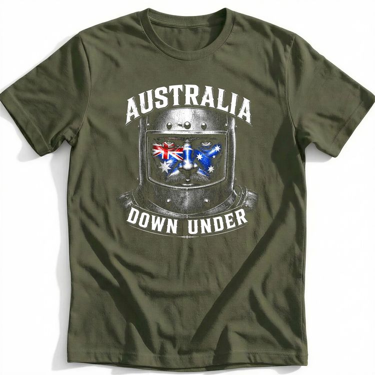 Ned Kelly Australia Face Football T-Shirt AU 3