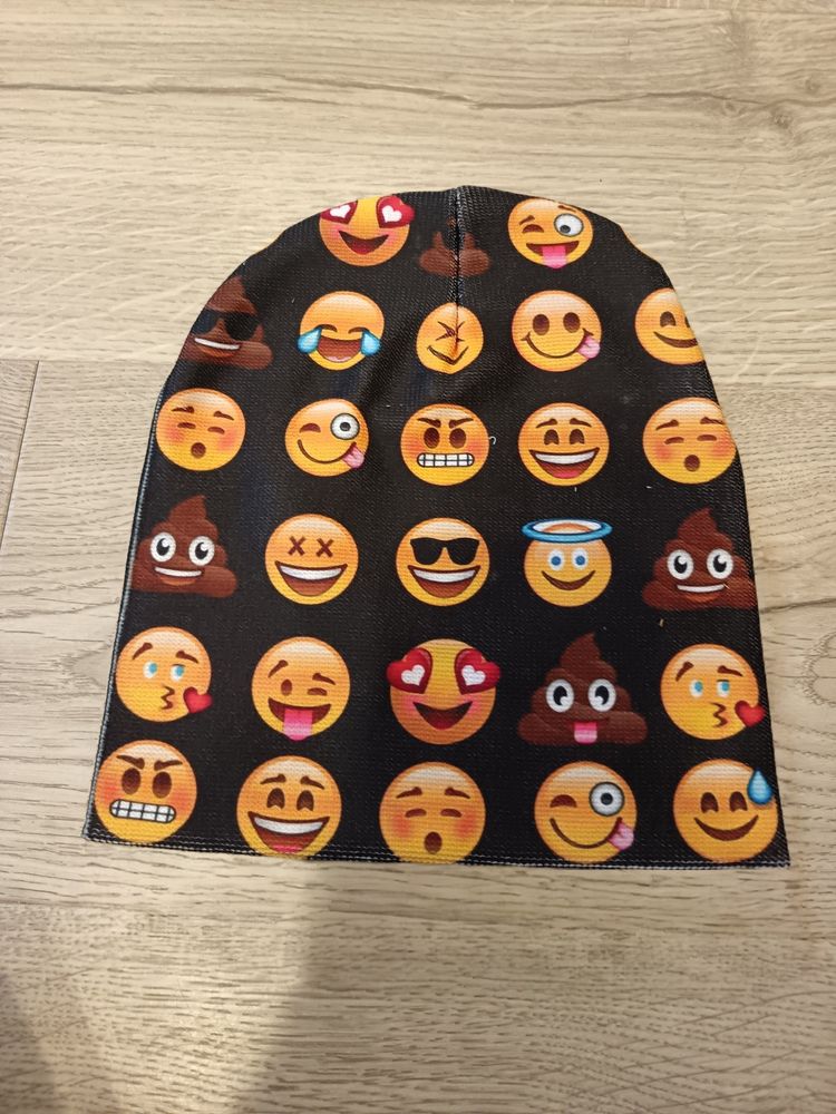 Other Black Beanie With Emoji Print product image