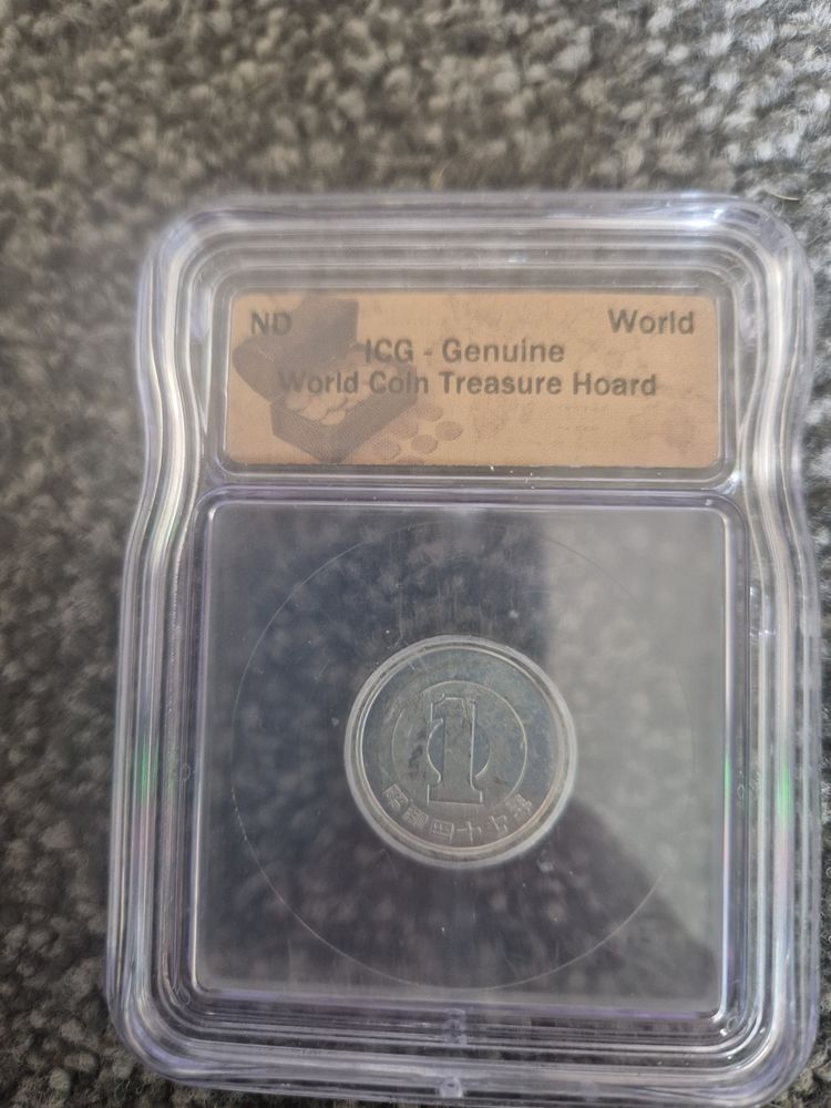 Icg genuine world Coin In Protective Case