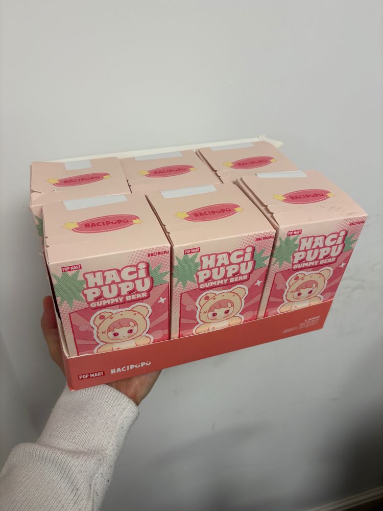 Haci Pupu Gummy Bear Vinyl Plush Figurine Blind Box - 6 Pack