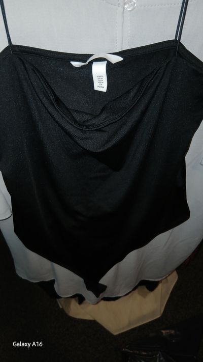 H&M Black Sleeveless Bodysuit