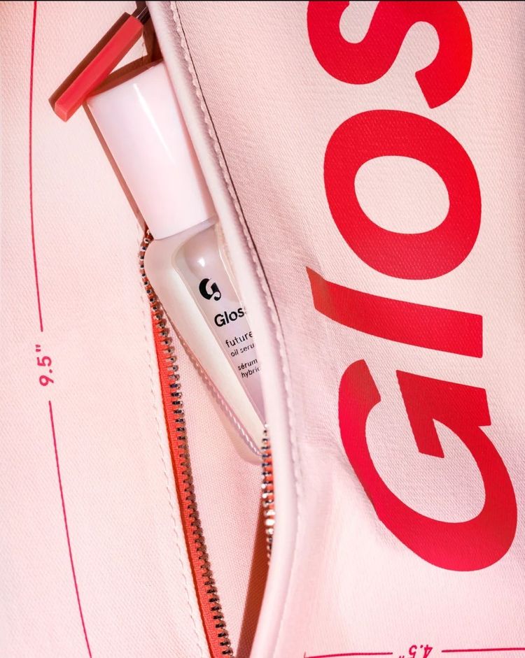 Glossier Pink Cosmetic Bag imagen 2