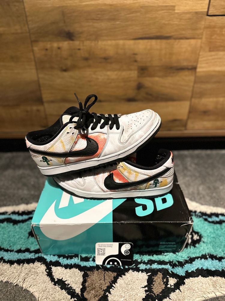 Nike dunk SB “Raygun Tie-Dye White” U.K. 9 image 2