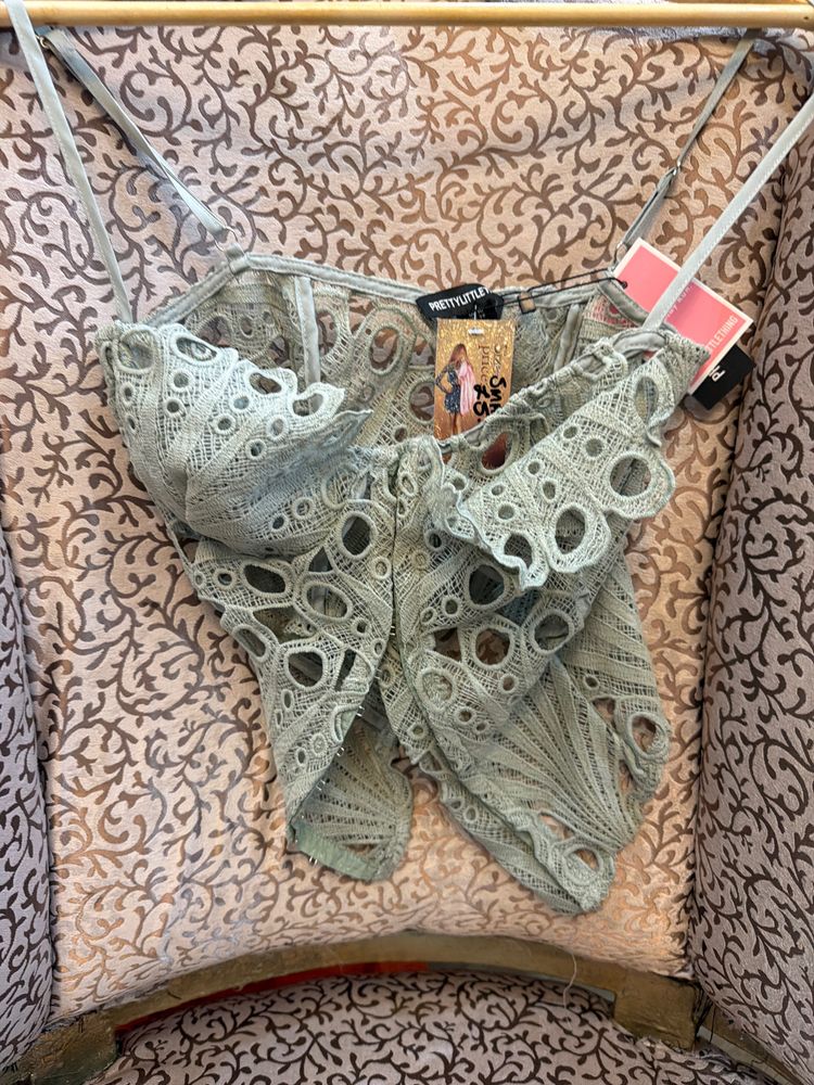 Nasty Gal Nasty Gal Lace Crop Top product image