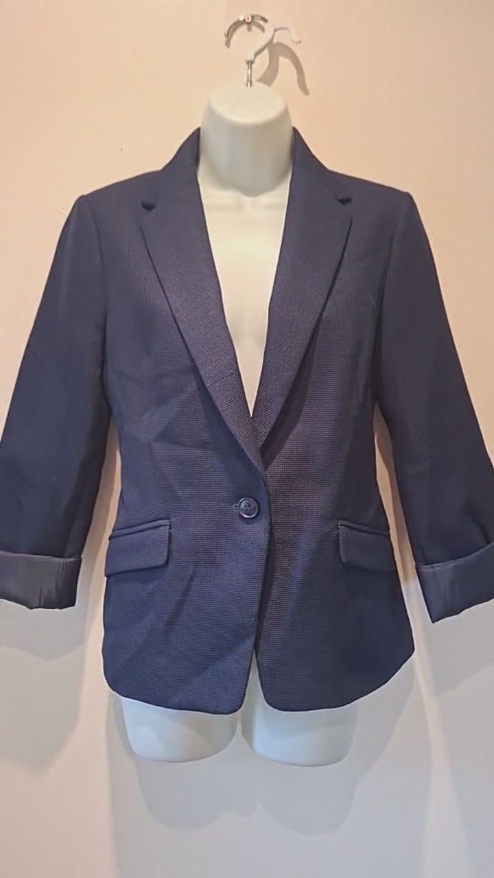 Primark Navy Suit Jacket Size 10 image 1