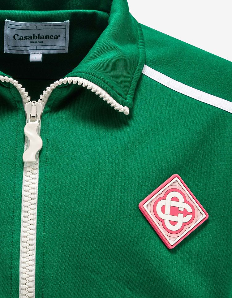 Casablanca Green Interlock Mesh Track Jacket image 3