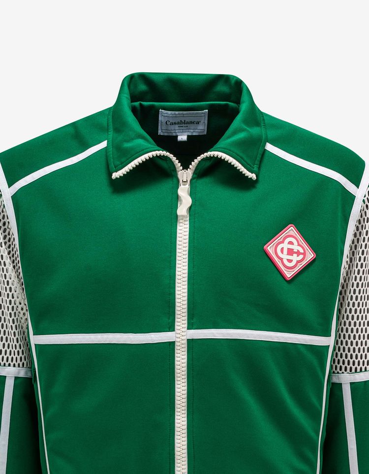Casablanca Green Interlock Mesh Track Jacket image 6
