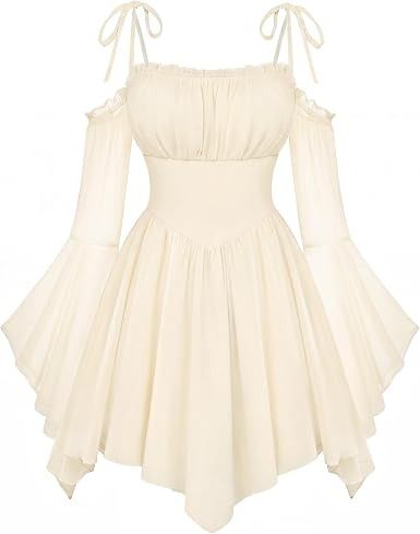 Cream Off-Shoulder Dress