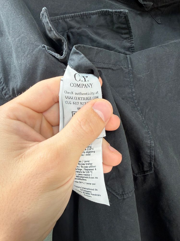 C.P. Company Black Hooded Smock obraz 4