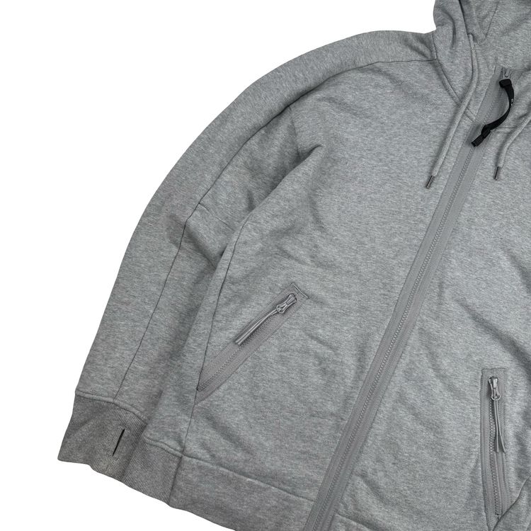 CP Company Grey Cotton Full Zip Goggle Hoodie - Medium 7