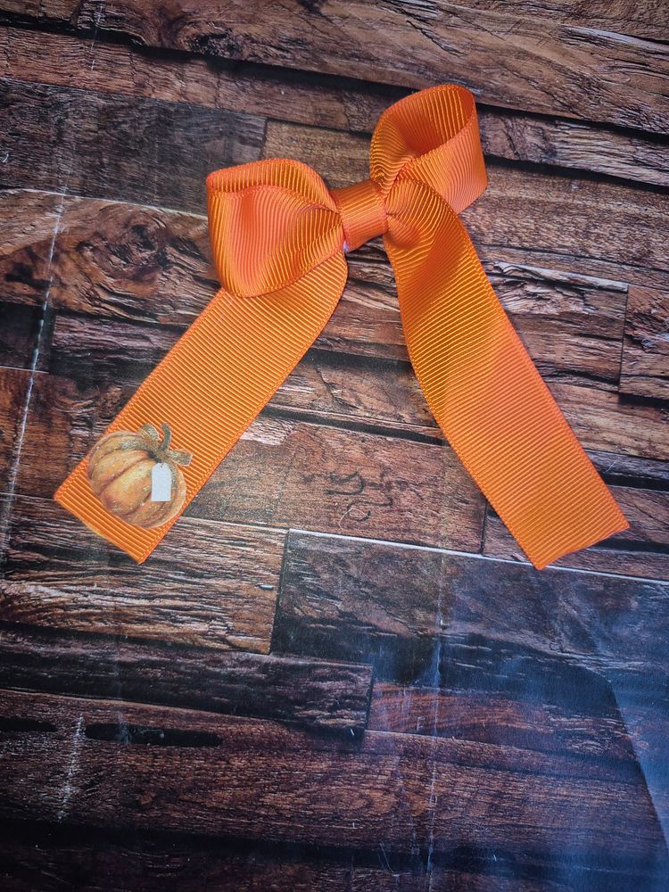pumpkin transfer bow