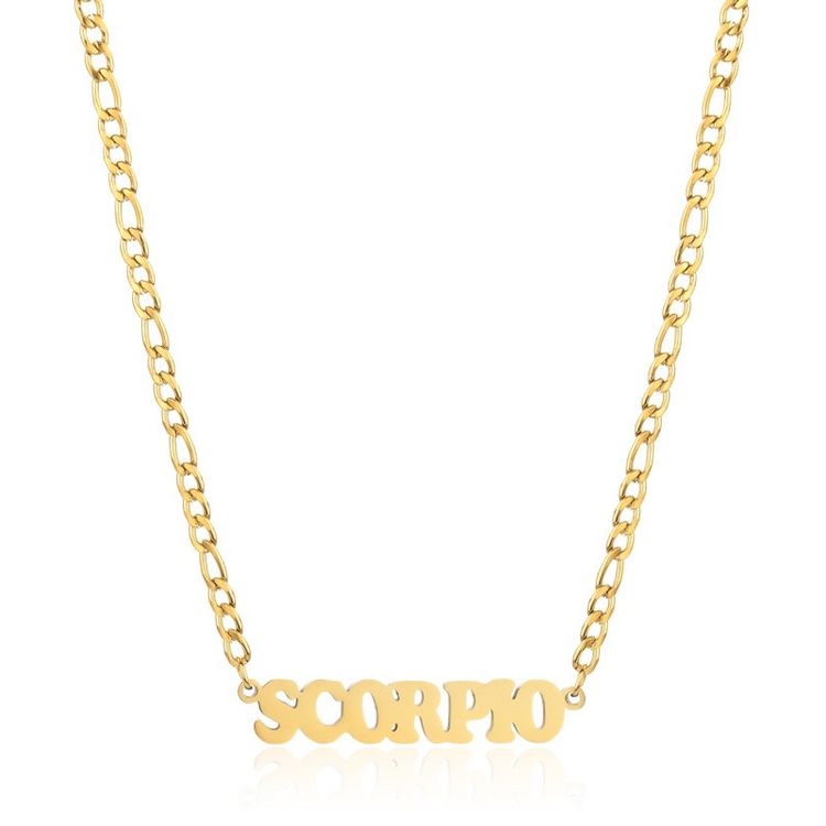 Gold Zodiac Sign Necklaces image 2