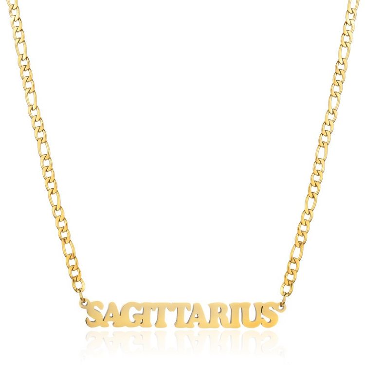 Gold Zodiac Sign Necklaces image 3