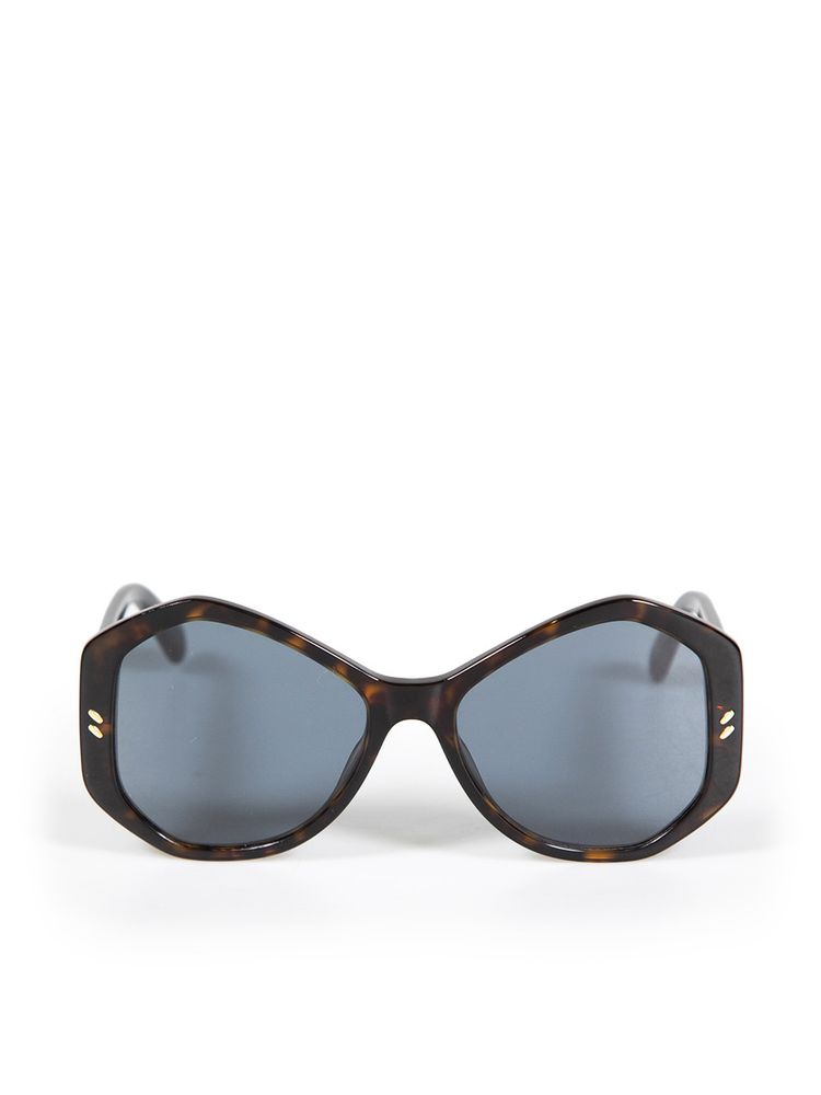 Brown Geometric Sunglasses