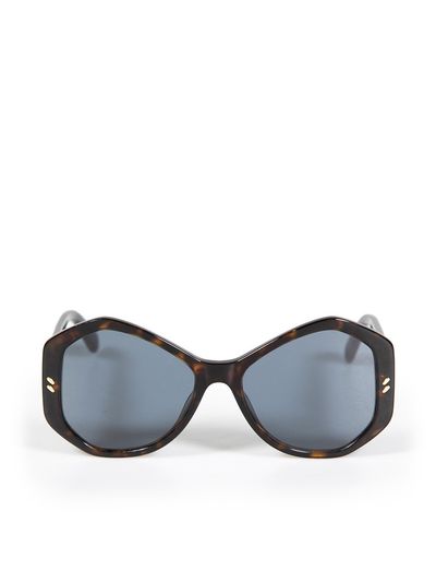 Brown Geometric Sunglasses