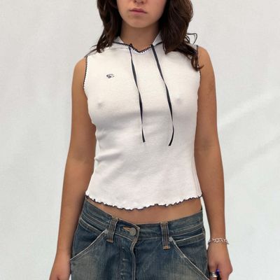 Blumarine hooded vest