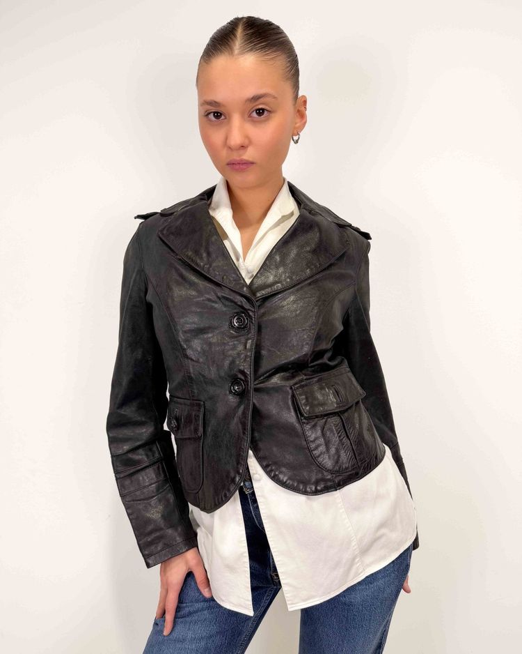The Iana leather blazer image 2