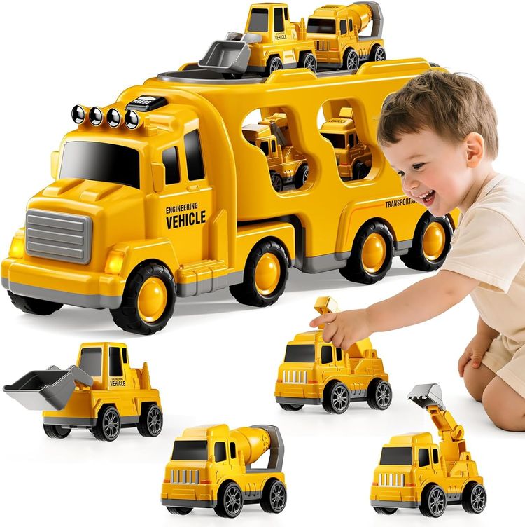Other Yellow Toy Engineering Vehicle Truck With Smaller Construction Vehicles product image
