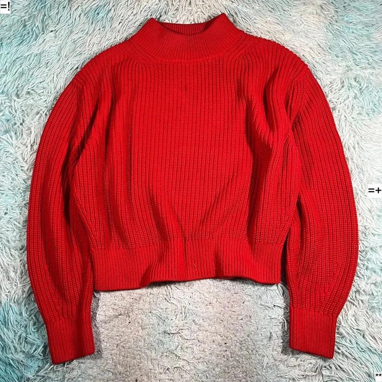 Red COS Heavy Knitted Jumper - Medium image 1