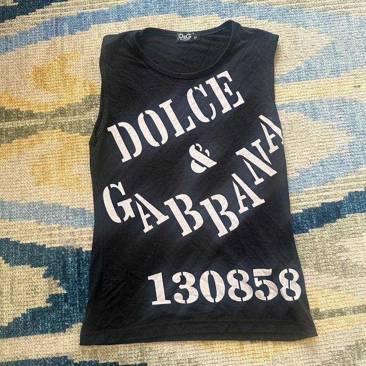 Dolce & Gabbana Black Sleeveless Top imagen 2