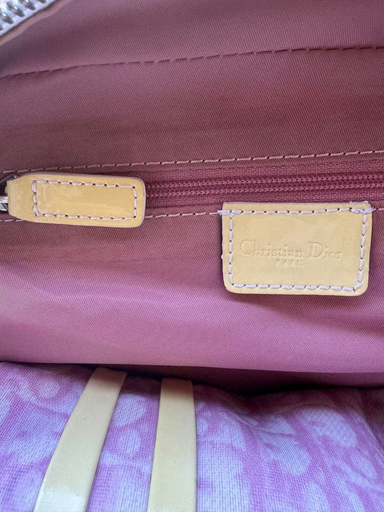 Christian Dior Pink Trotter 'No. 1' Canvas Crossbody Bag 4
