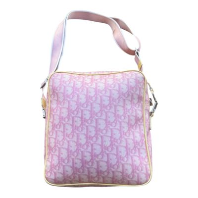 Christian Dior Pink Trotter 'No. 1' Canvas Crossbody Bag 15