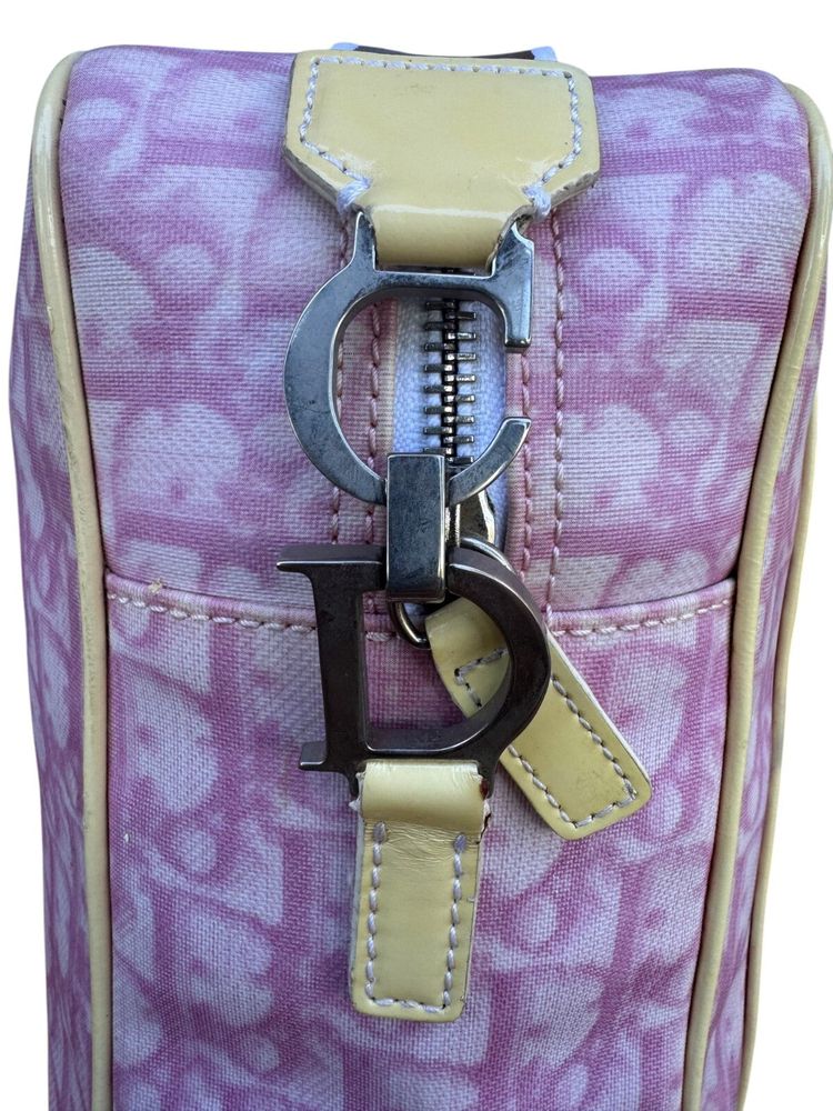 Christian Dior Pink Trotter 'No. 1' Canvas Crossbody Bag 12