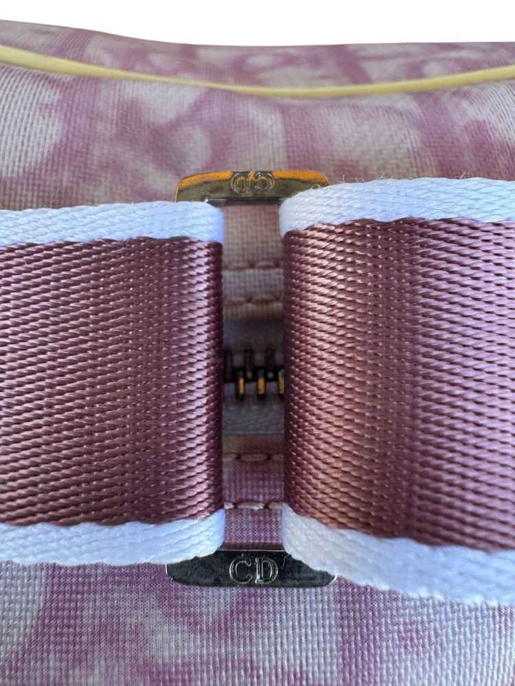 Christian Dior Pink Trotter 'No. 1' Canvas Crossbody Bag 13