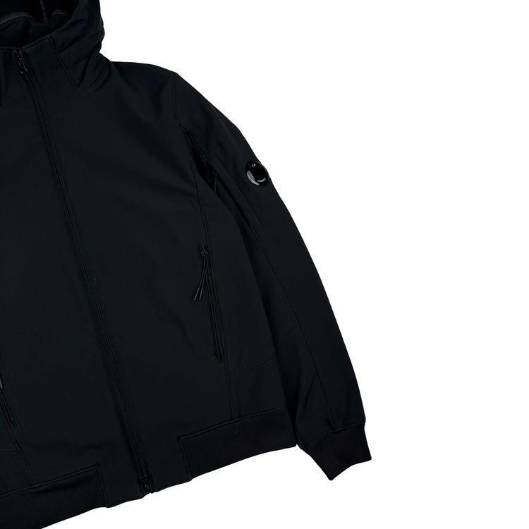 CP Company Black Soft Shell R Goggle Hooded Zipped Jacket - Medium (48) image 13