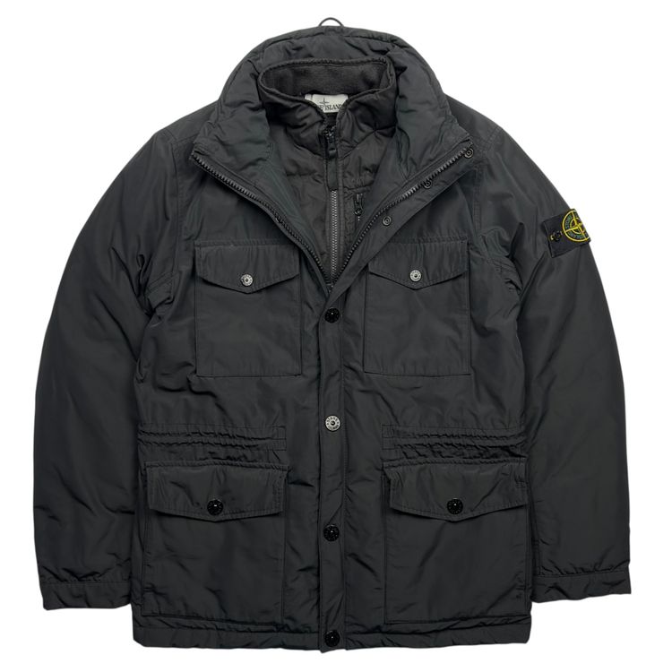 Stone Island A/W 14 Stone Island Micro Reps Down Puffer Jacket - Black product image
