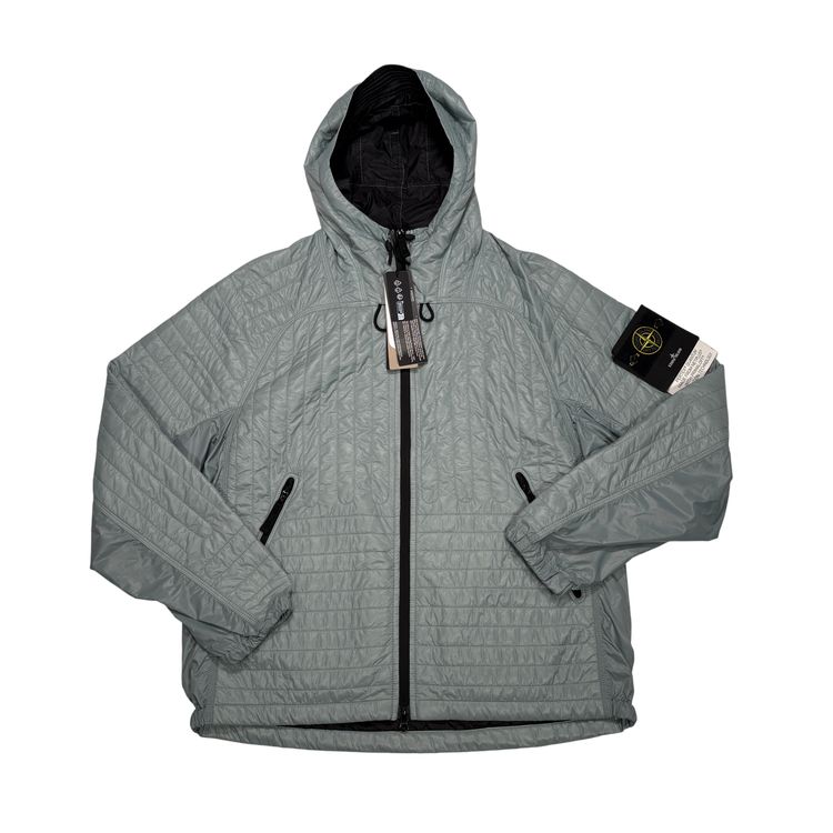 Stone Island Grey Pertex Quantumn Net+ with Primaloft Insulation Technology Jacket