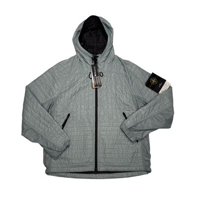 Stone Island Grey Pertex Quantumn Net+ with Primaloft Insulation Technology Jacket