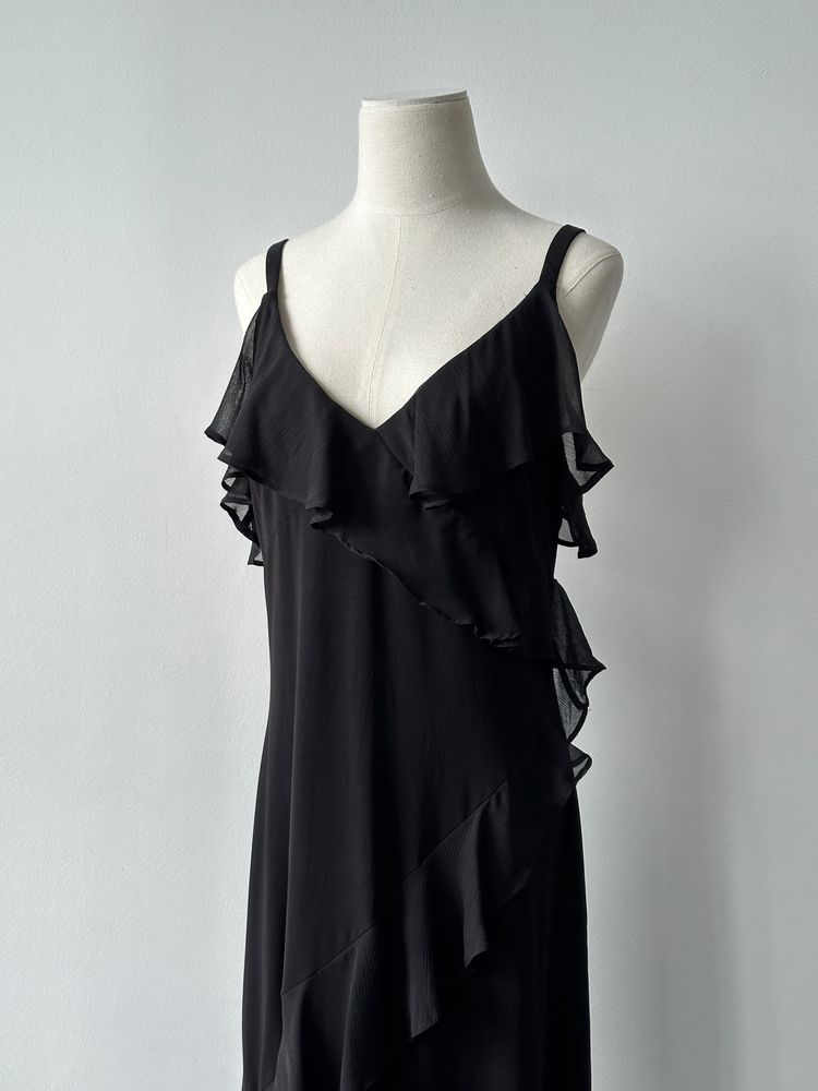 Tommy Hilfiger Asymmetric Ruffle Maxi Dress - L image 3