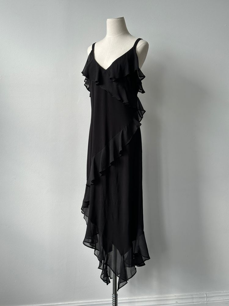 Tommy Hilfiger Asymmetric Ruffle Maxi Dress - L image 4