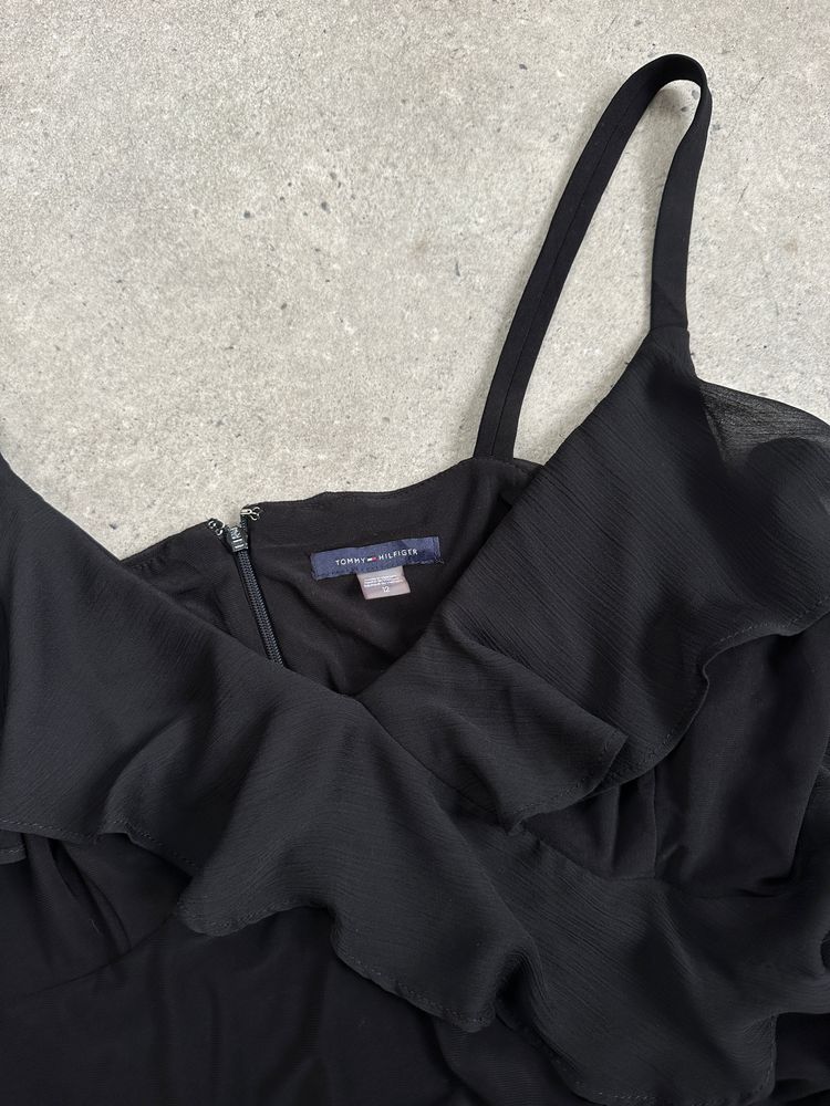 Tommy Hilfiger Asymmetric Ruffle Maxi Dress - L image 5