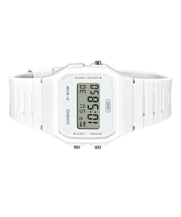 Immagine di Casio Pop Digital Bio-Based White Resin Strap Quartz F-91WB-7A Unisex Watch 2
