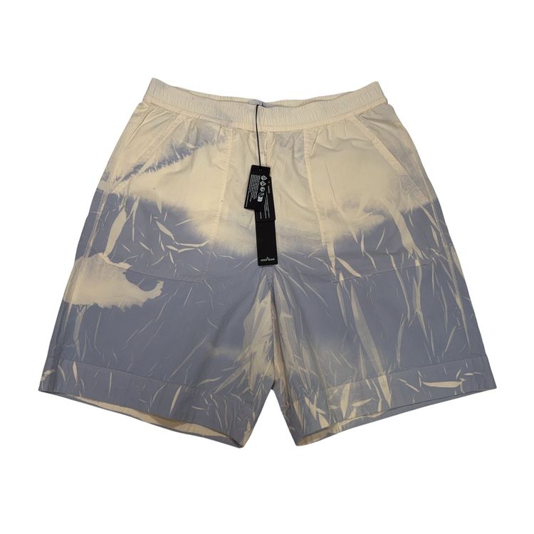Immagine di Stone Island Abstract Print Blue Shorts 2