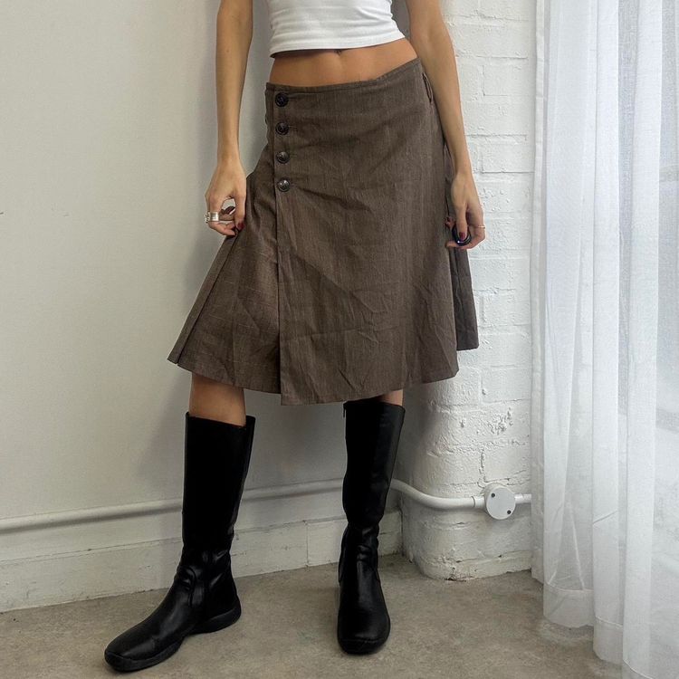 Brown Wrap Skirt