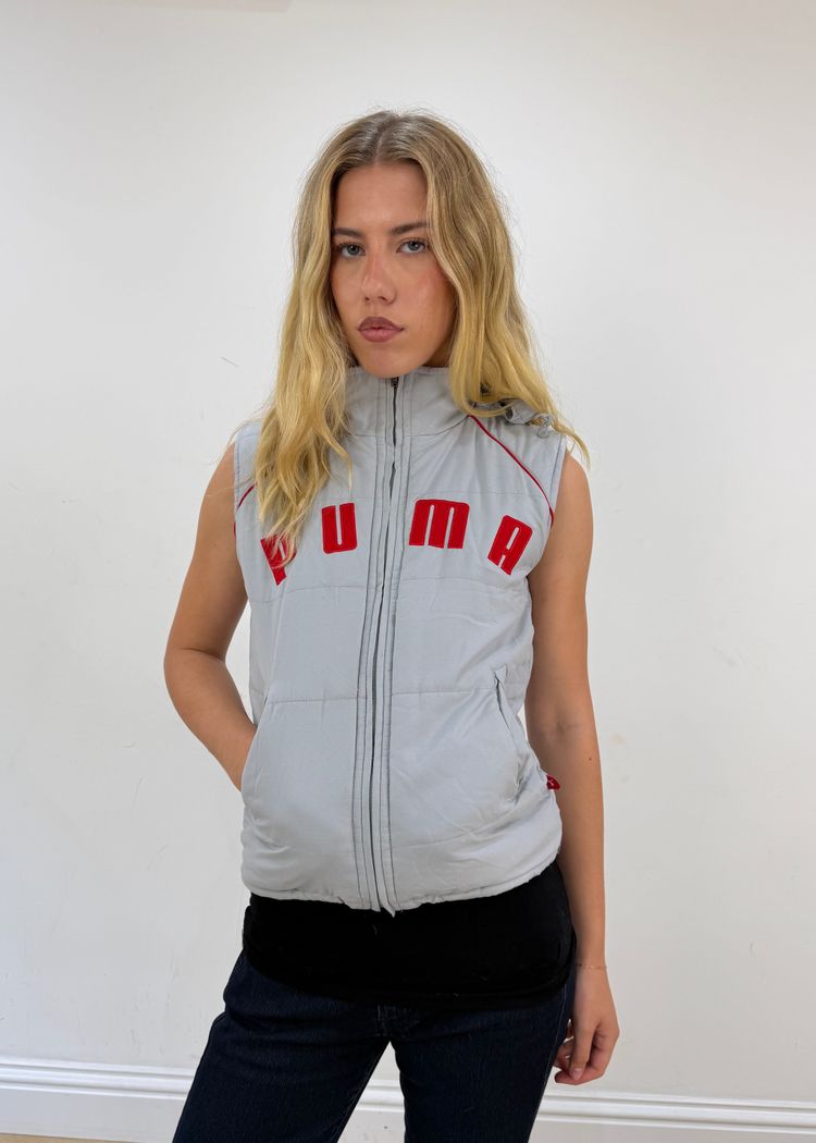 Immagine di small grey puma puffer gilet 3
