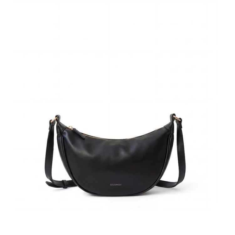 Oogmay Black Leather Shoulder Bag obraz 4